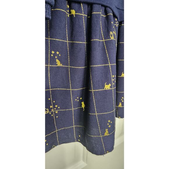 Epk Girls Dress Navy Dress Cats‎ Hearts Size 10 - Picture 2 of 5